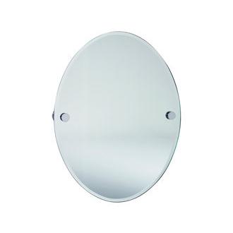 Smedbo LK310 24 in. Wall Mounted Oval Mirror in Polished Chrome from the Loft Collection